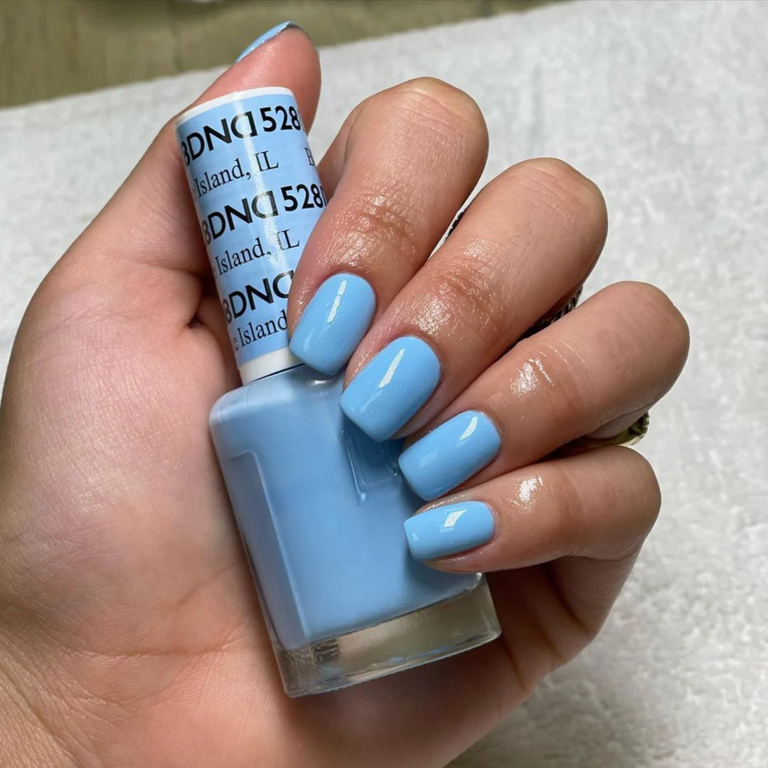 #528 - DND Gel UV/LED Soak Off Gel polish - Blue Island