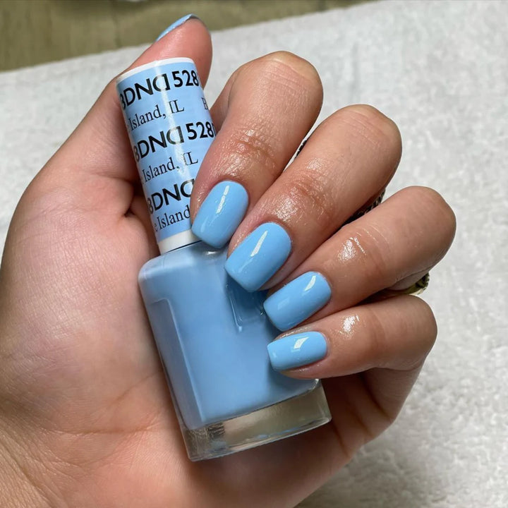 #528 - DND Gel UV/LED Soak Off Gel polish - Blue Island