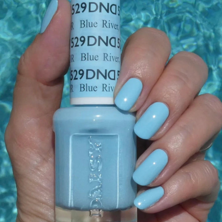 #529 - DND Gel UV/LED Soak Off Gel polish - Blue River