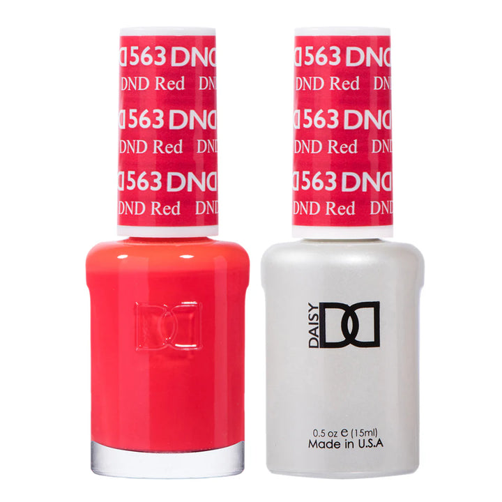#563 - DND Gel UV/LED Soak Off Gel polish - DND Red