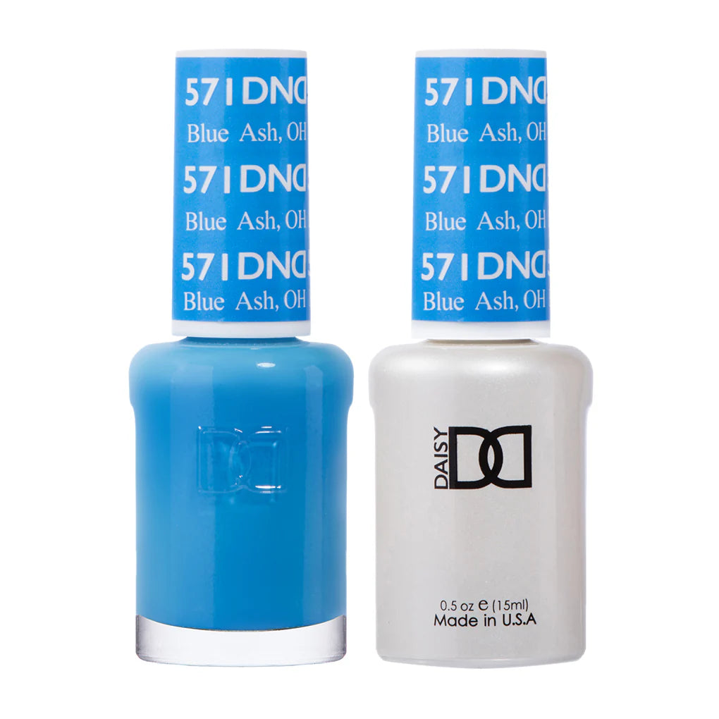 #571 - DND Gel UV/LED Soak Off Gel polish - Blue Ash
