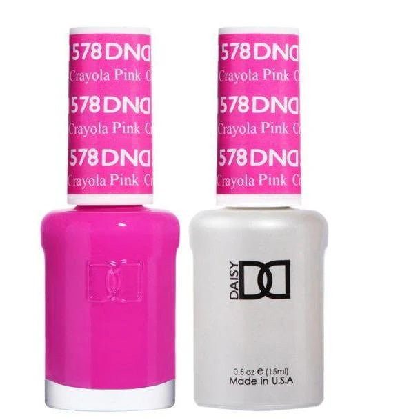 #578 - DND Gel UV/LED Soak Off Gel polish - Crayola Pink