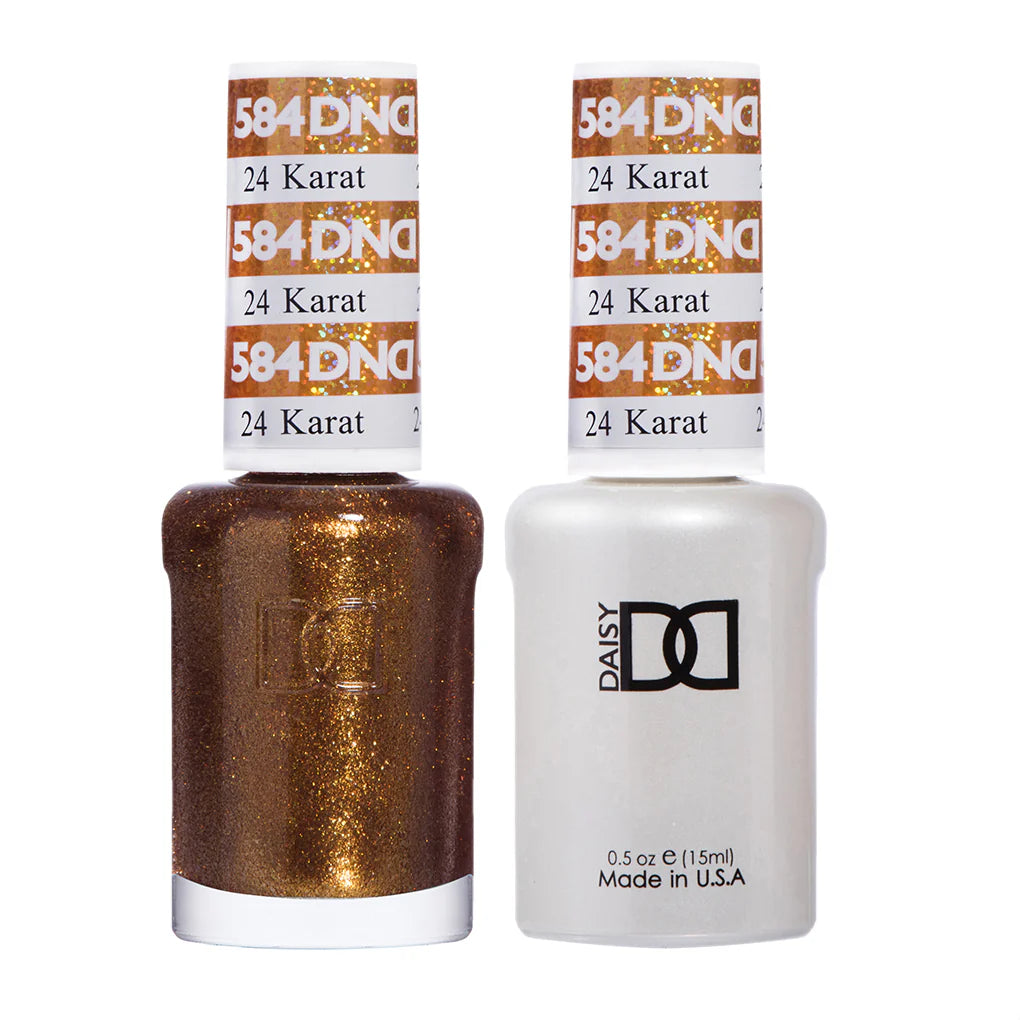 #584 - DND Gel UV/LED Soak Off Gel polish - 24 Karat