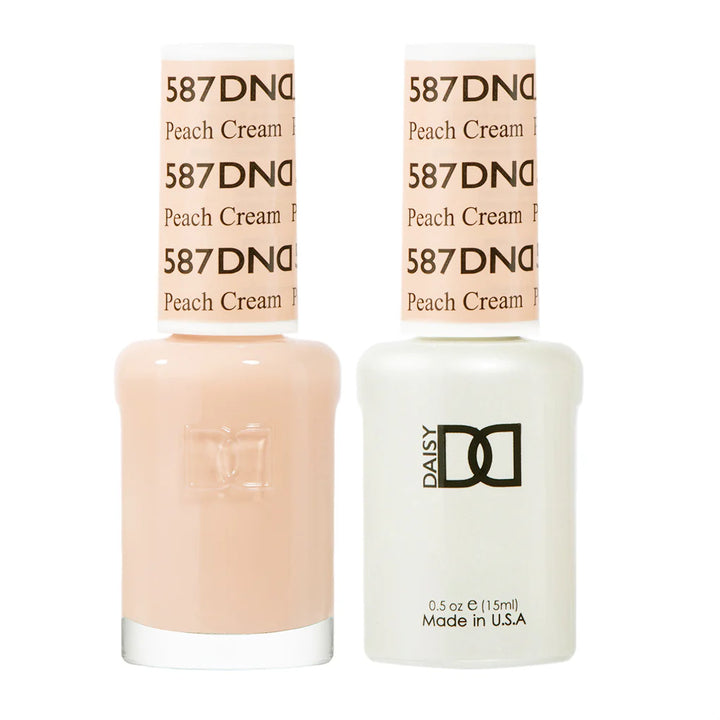 #587 - DND Gel UV/LED Soak Off Gel polish - Peach Cream