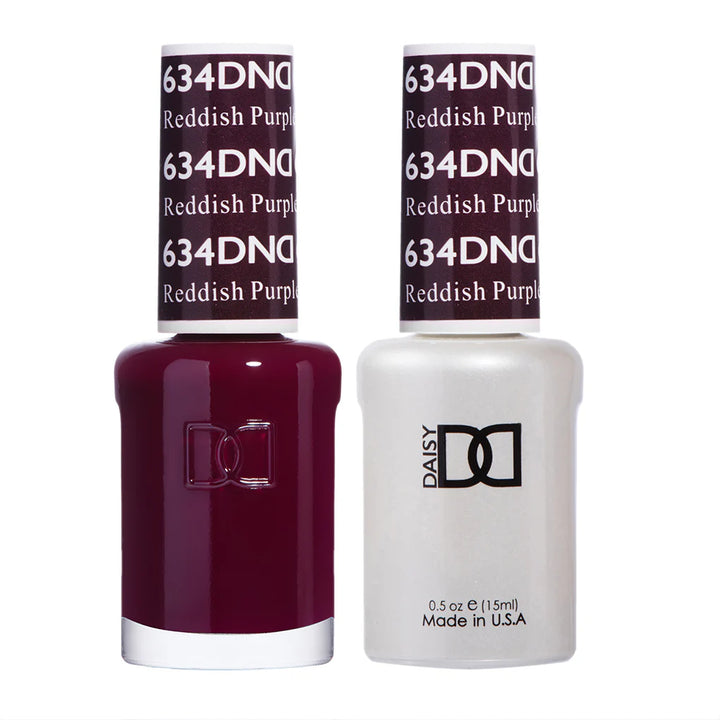 #634 - DND Gel UV/LED Soak Off Gel polish - Reddish Purple