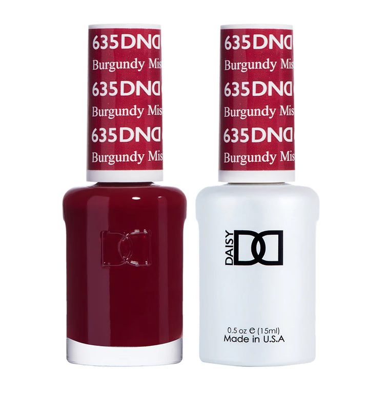 #635 - DND Gel UV/LED Soak Off Gel polish - Burgandy Mist