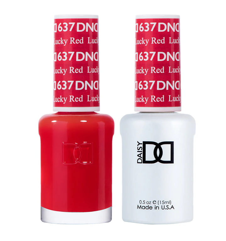 #637 - DND Gel UV/LED Soak Off Gel polish - Lucky Red