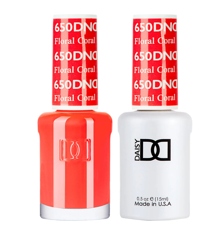 #650 - DND Gel UV/LED Soak Off Gel polish - Foral Coral