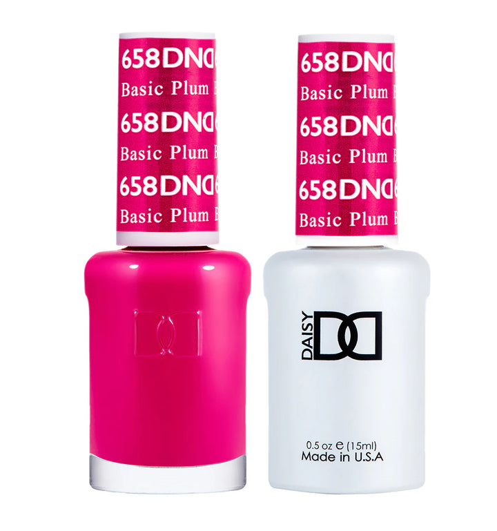 #658 - DND Gel UV/LED Soak Off Gel polish - Basic Plum