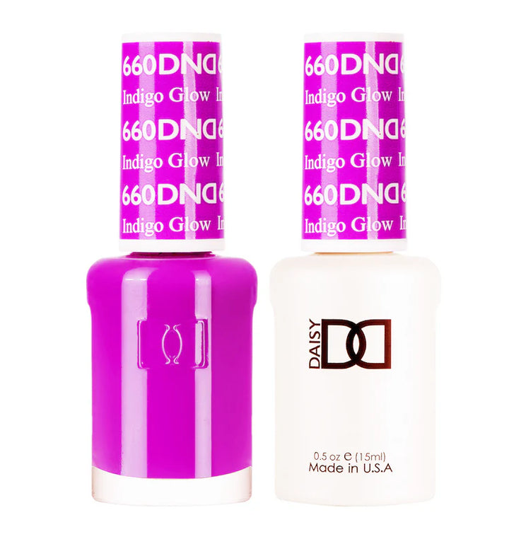 #660 - DND Gel UV/LED Soak Off Gel polish - Indigo Glow