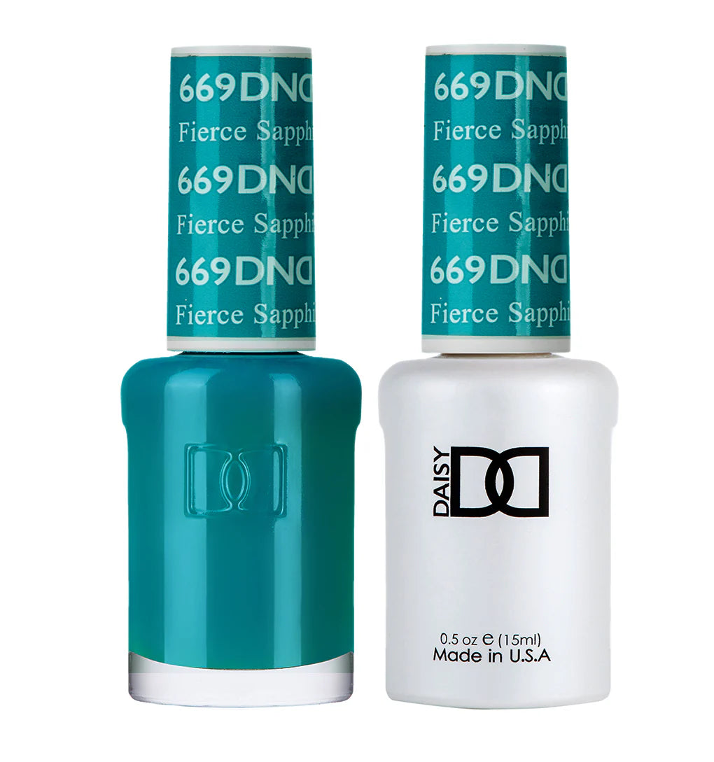 #669 - DND Gel UV/LED Soak Off Gel polish - Fierce Sapphire