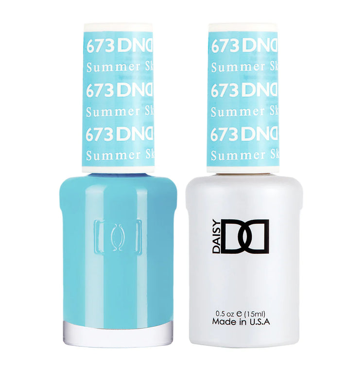 #673 - DND Gel UV/LED Soak Off Gel polish - summer Sky