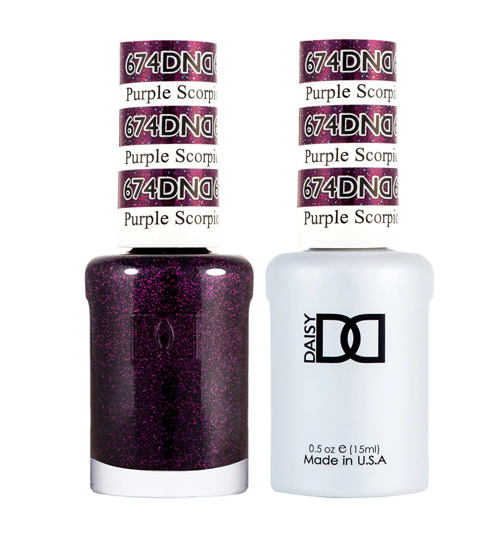 #674 - DND Gel UV/LED Soak Off Gel polish - Purple Scorpio