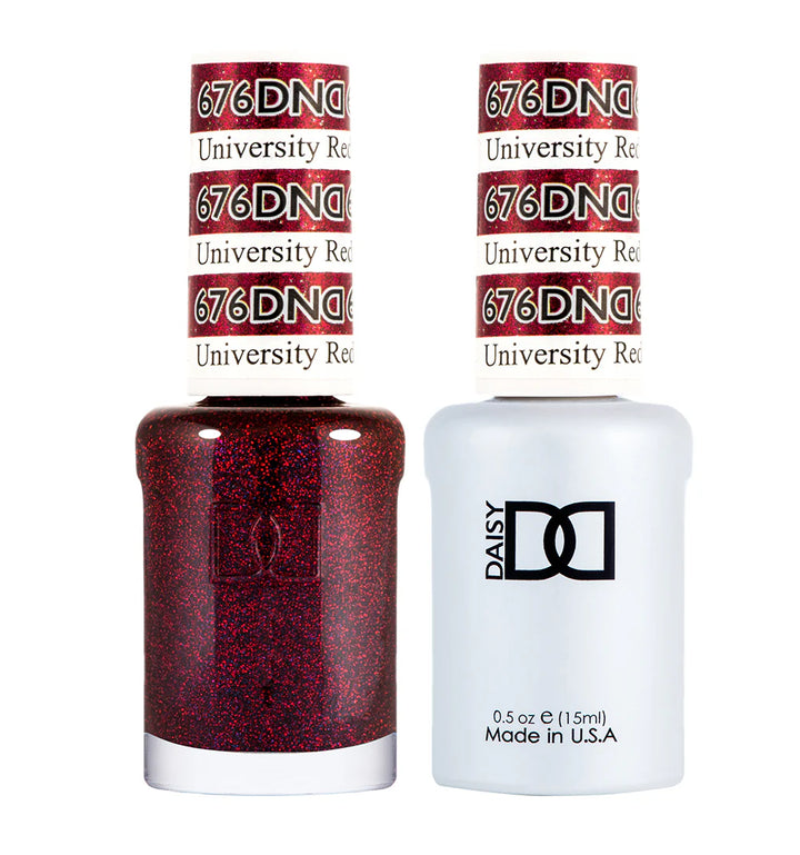 #676 - DND Gel UV/LED Soak Off Gel polish - Universal Red
