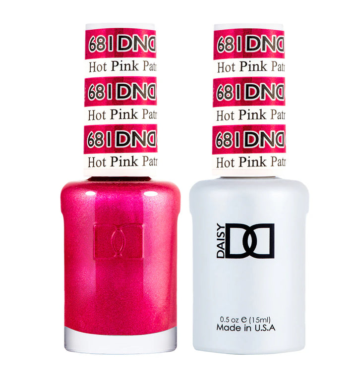 #681 - DND Gel UV/LED Soak Off Gel polish - Hot Pink Patrol