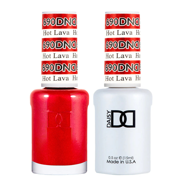 #690 - DND Gel UV/LED Soak Off Gel polish - Hot Lava