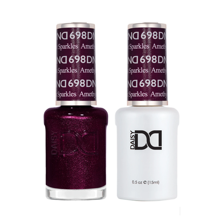 DND Gel #698 Amethyst Sparkles