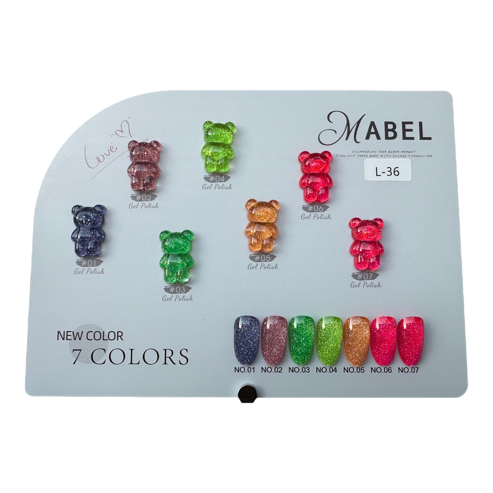 Mabel Java Color Mabel Gel 7 Colors - L36 – Sunshine Nail Supply