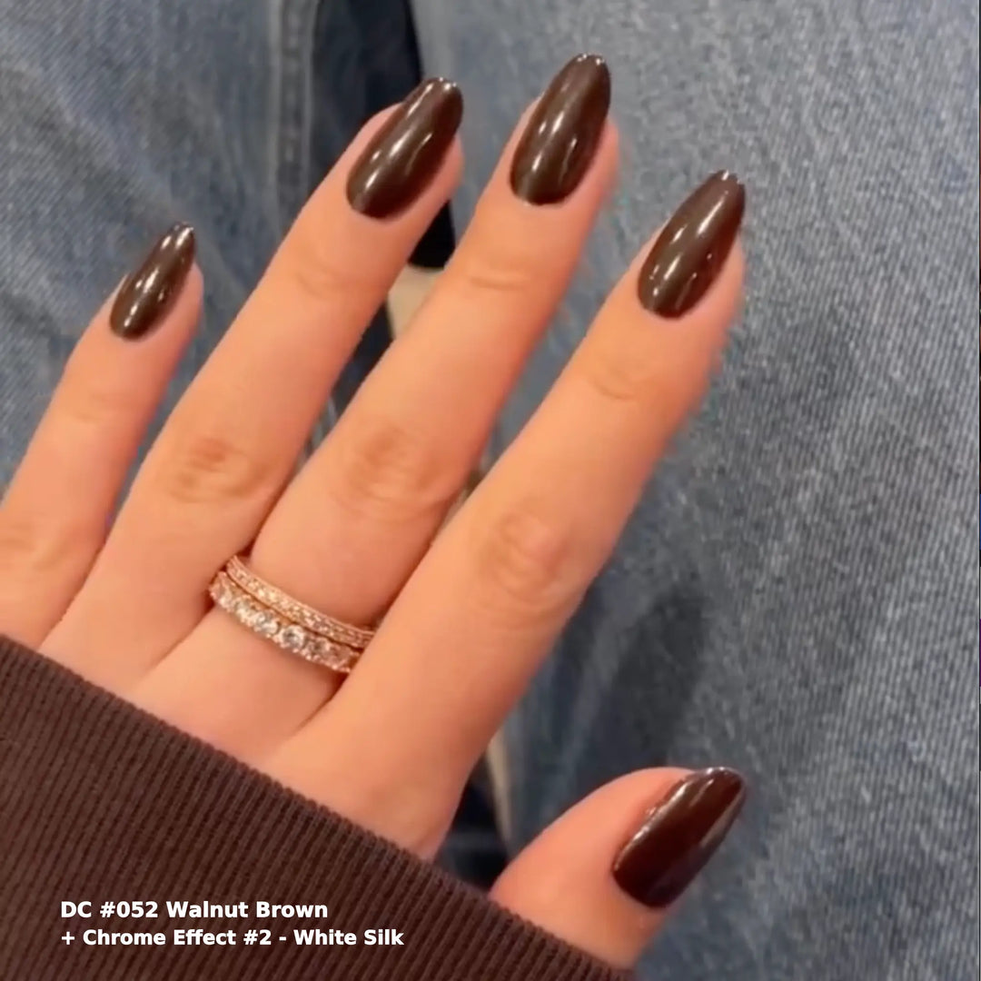 DND DC #52 Walnut Brown – nail swatch 7