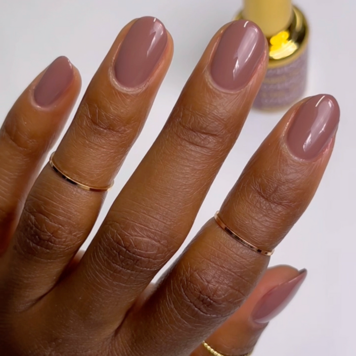 DND DC #74 Naked Tan – nail swatch 2