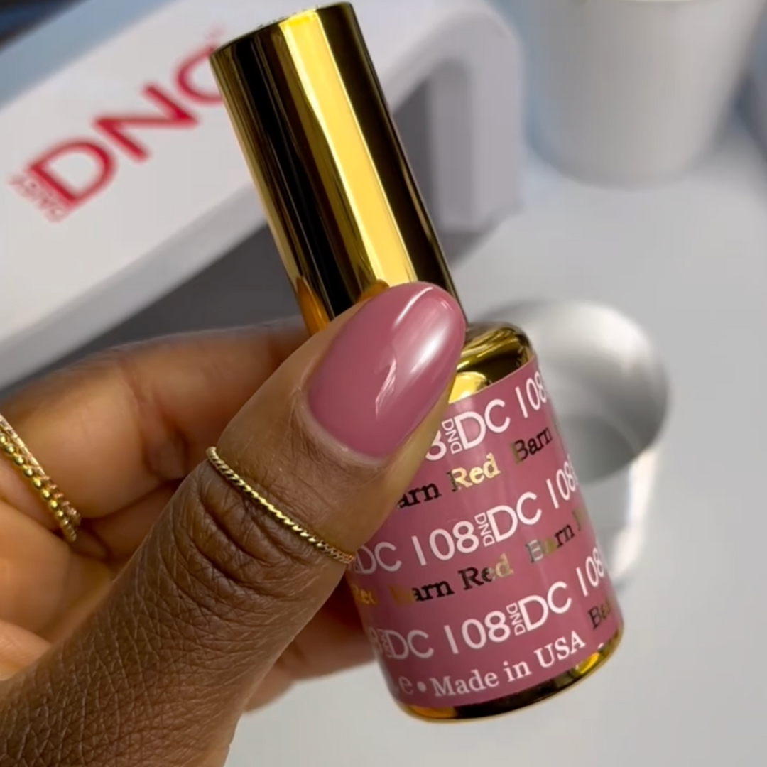 DND DC #108 Barn Red – nail swatch