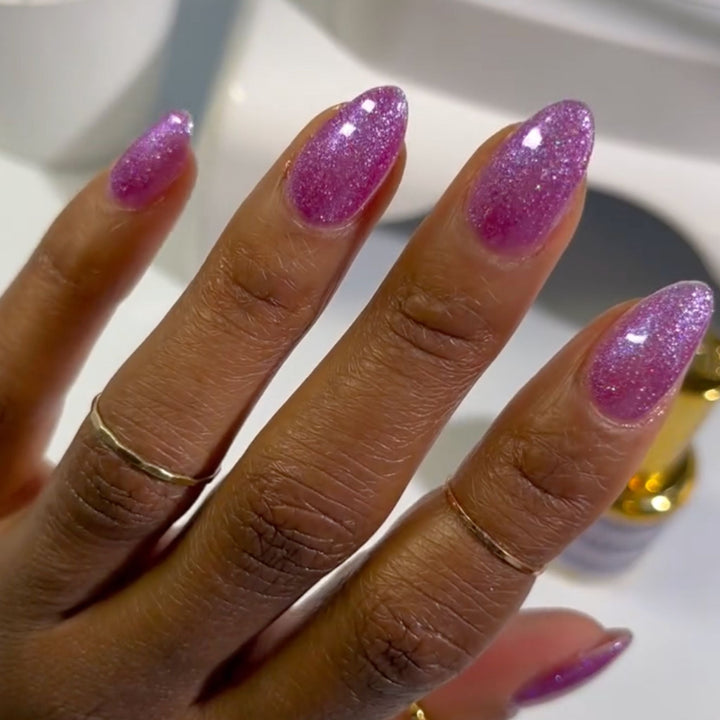 DND DC #243 Purply Pink – nail swatch 2