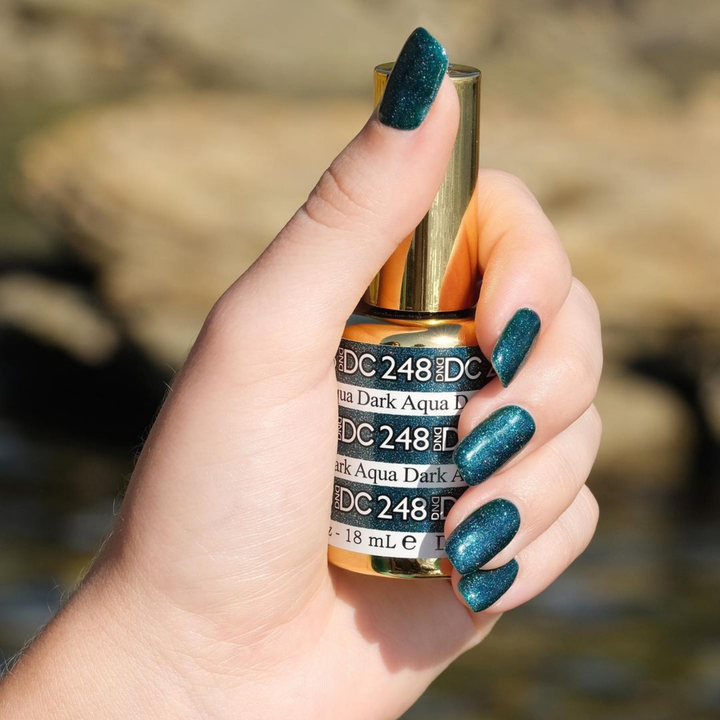 DND DC #248 Dark Aqua – nail swatch