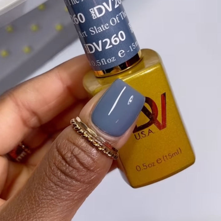 DND Diva #260 Slate of the Art – nail swatch 2