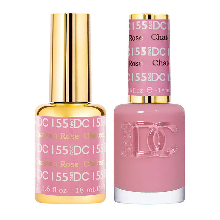 #155 - DND DC Gel UV/LED Soak Off Gel Polish - Chateau Rose