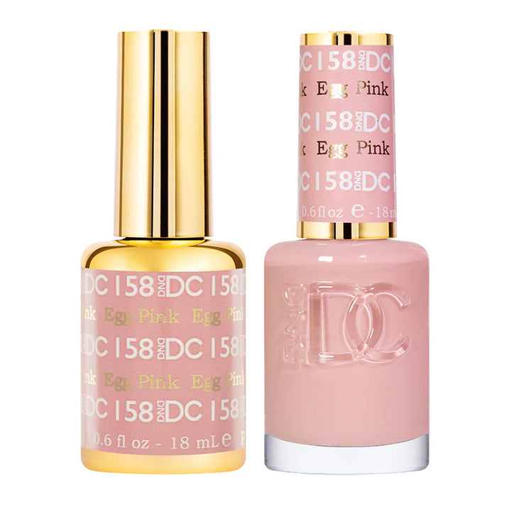 #158 - DND DC Gel UV/LED Soak Off Gel Polish - Egg Pink