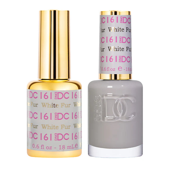 #161 - DND DC Gel UV/LED Soak Off Gel Polish - White Fur