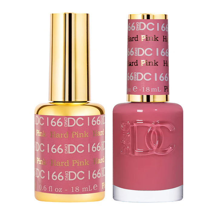 #166 - DND DC Gel UV/LED Soak Off Gel Polish - Hard Pink