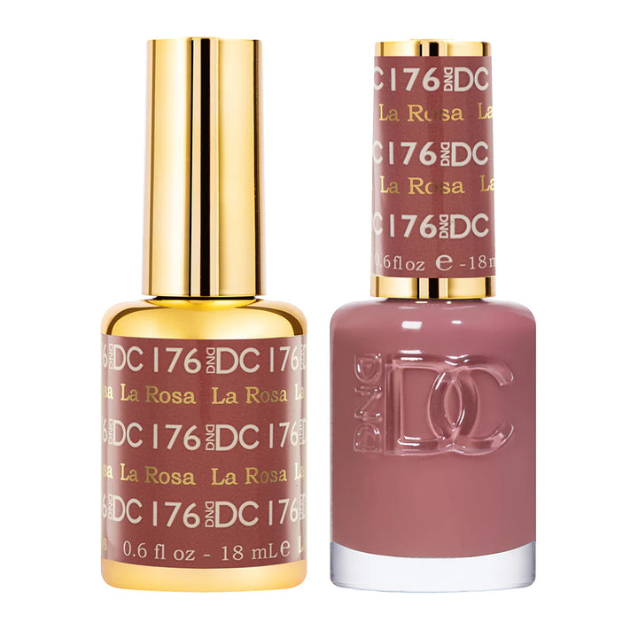 #176 - DND DC Gel UV/LED Soak Off Gel Polish - La Rosa