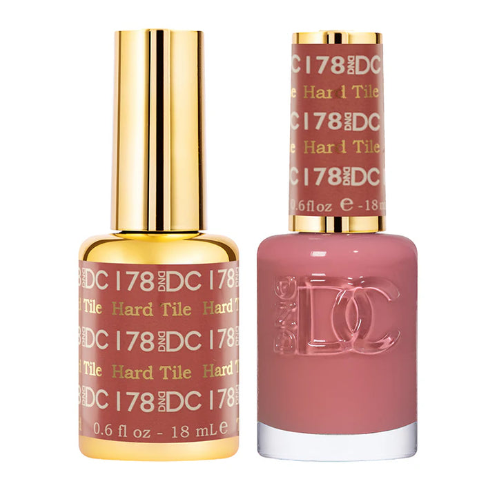 #178 - DND DC Gel UV/LED Soak Off Gel Polish - Hard Tile