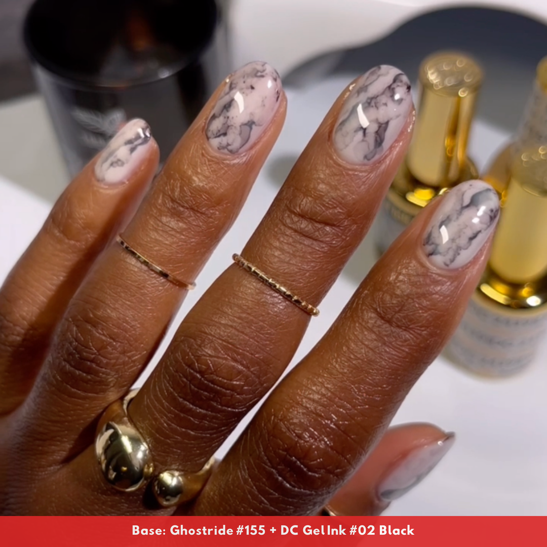 DND Diva #155 Ghostride – nail art