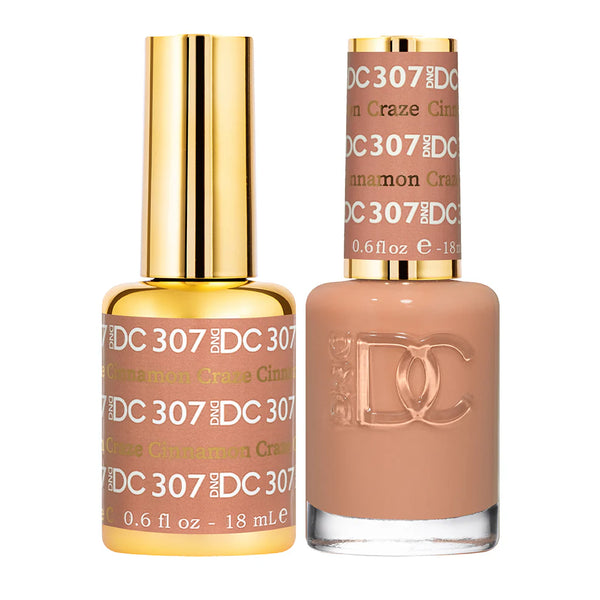 307 - DND DC Gel UV/LED Soak Off Gel Polish - Cinnamon Craze