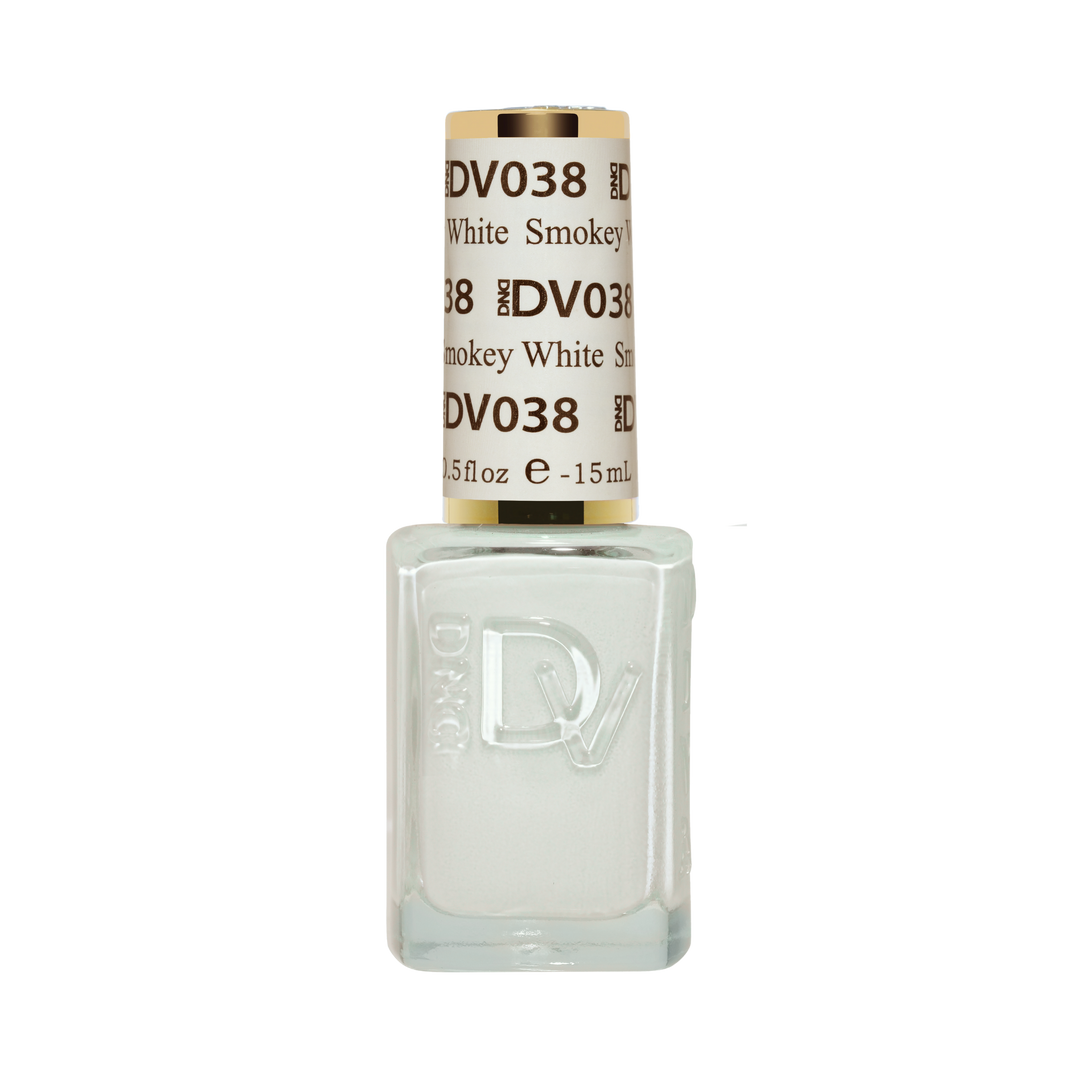 DND Diva #38 Smokey White – lacquer bottle