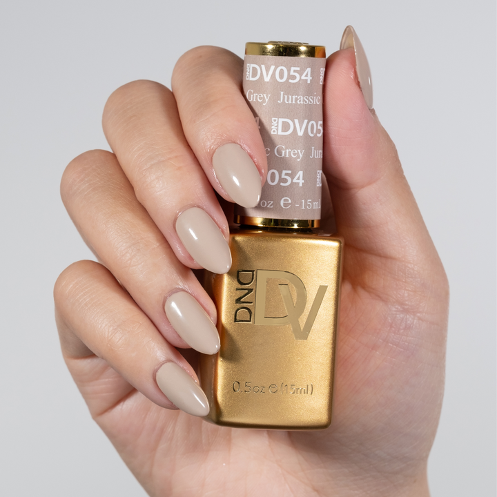 DND Diva #54 Jurassic Grey – nail swatch 3