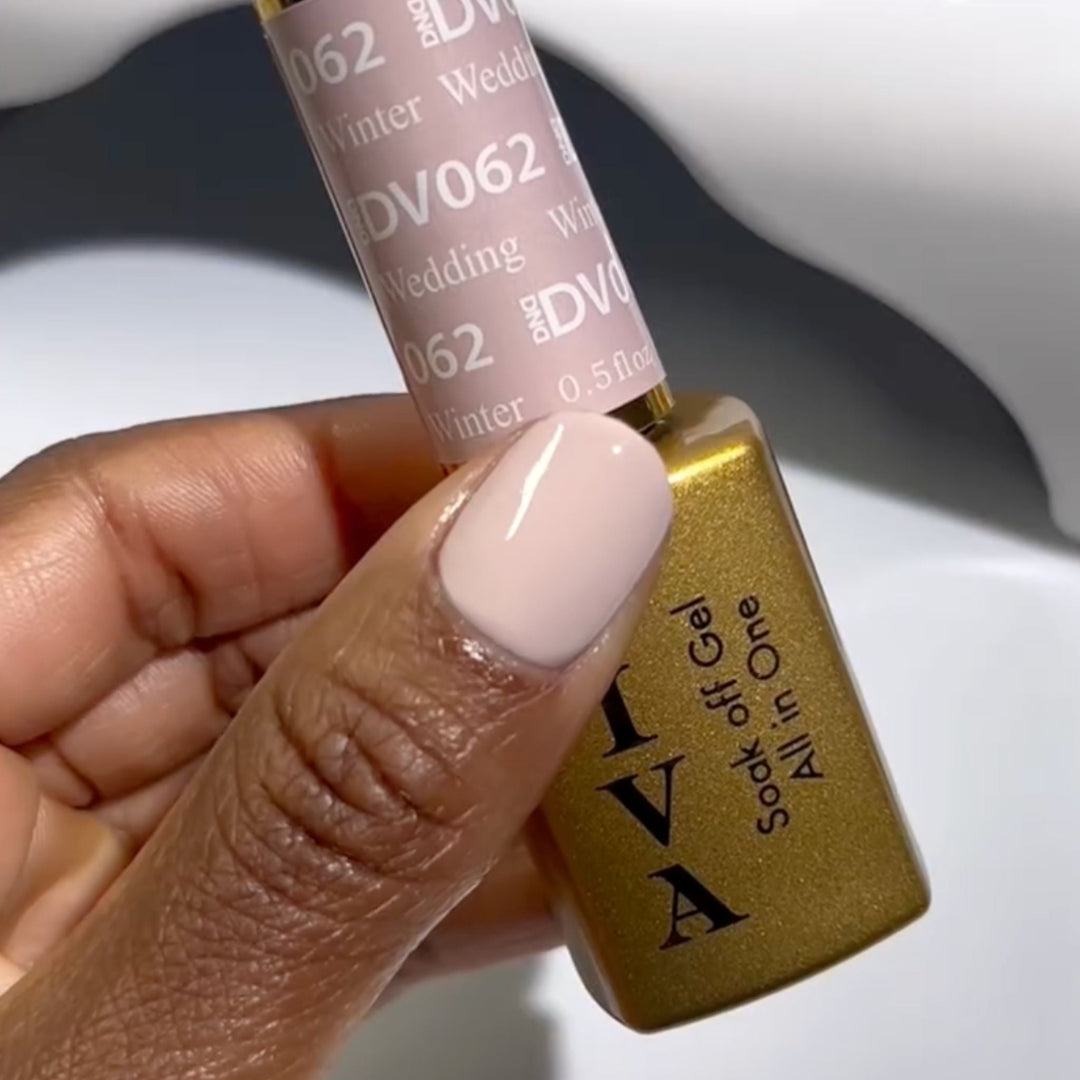 DND Diva #62 Winter Wedding – nail swatch
