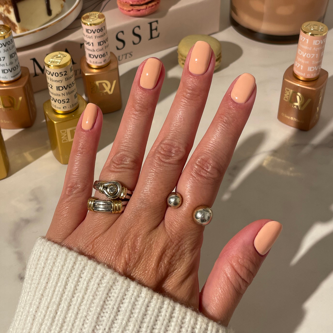DND Diva #71 Toasted Apricot – nail swatch