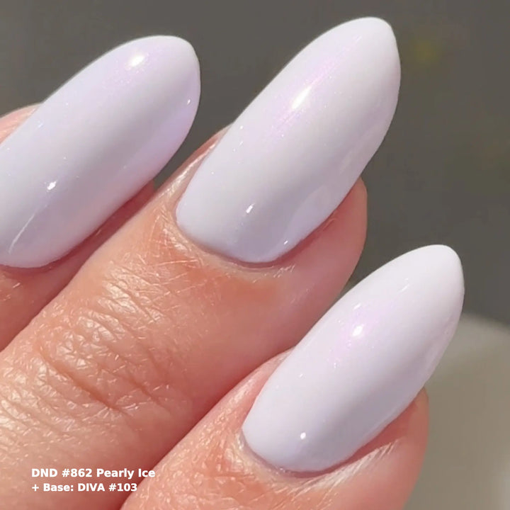 DND Gel #862 Pearly Ice – nail art 7