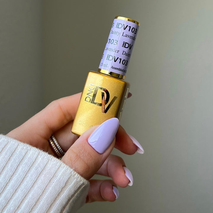 DND Diva #103 Lavender Dainty – nail swatch 3