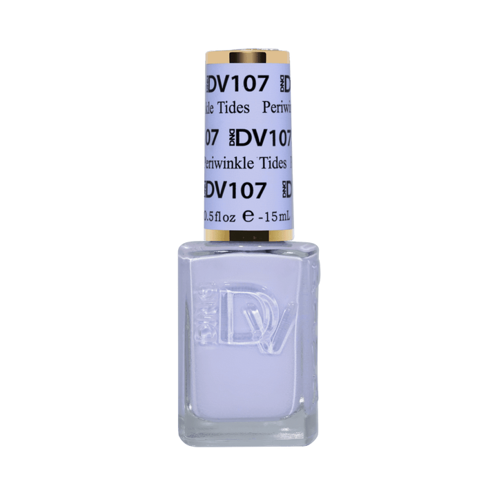 DND Diva #107 Tides Periwinkle – lacquer bottle
