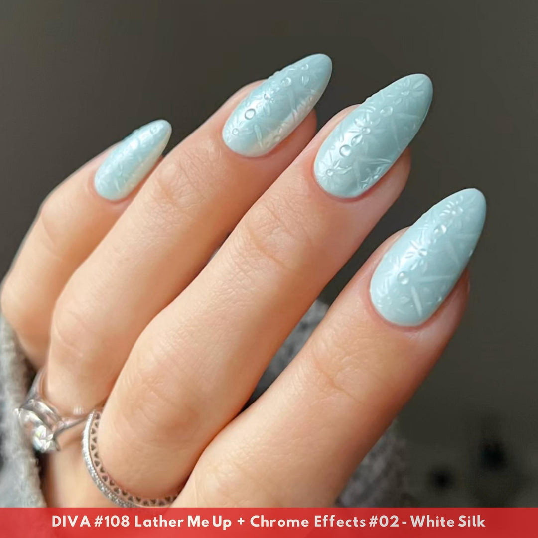 DND Diva #108 Lather Me Up – nail art