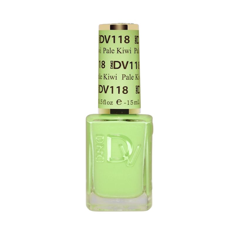 DND Diva #118 Pale Kiwi – lacquer bottle