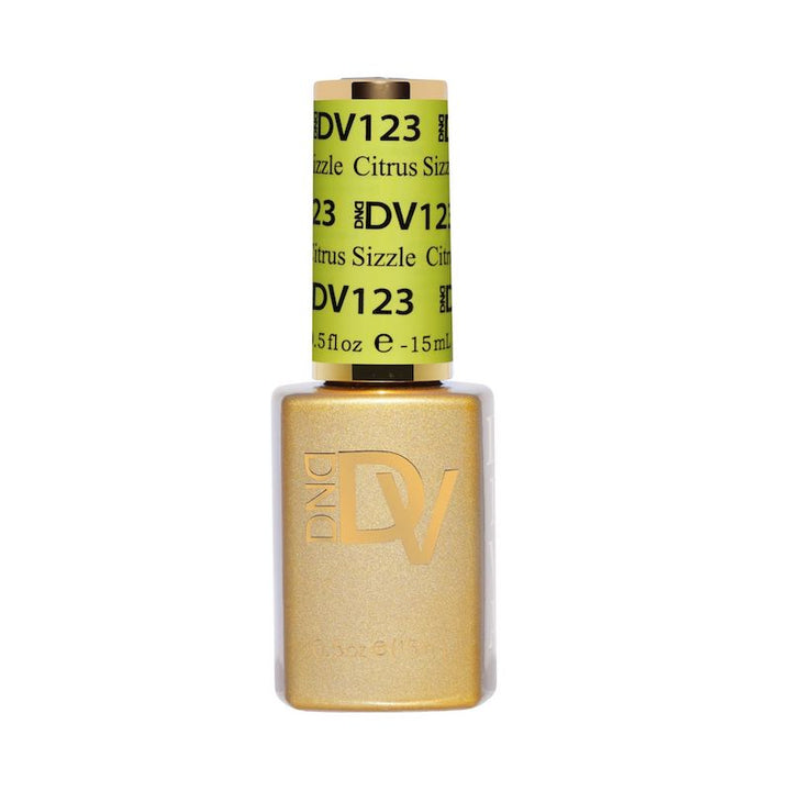 DND Diva #123 Citrus Sizzle – gel bottle