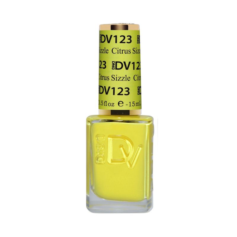 DND Diva #123 Citrus Sizzle – lacquer bottle