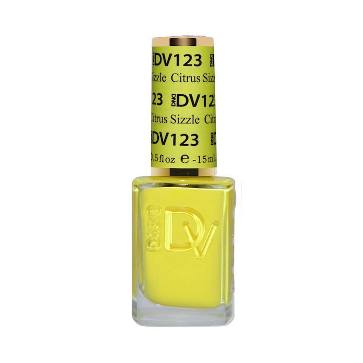 DND Diva #123 Citrus Sizzle – lacquer bottle