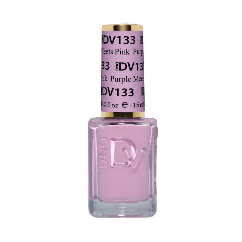 DND Diva #133 Purple Meets Pink – lacquer bottle