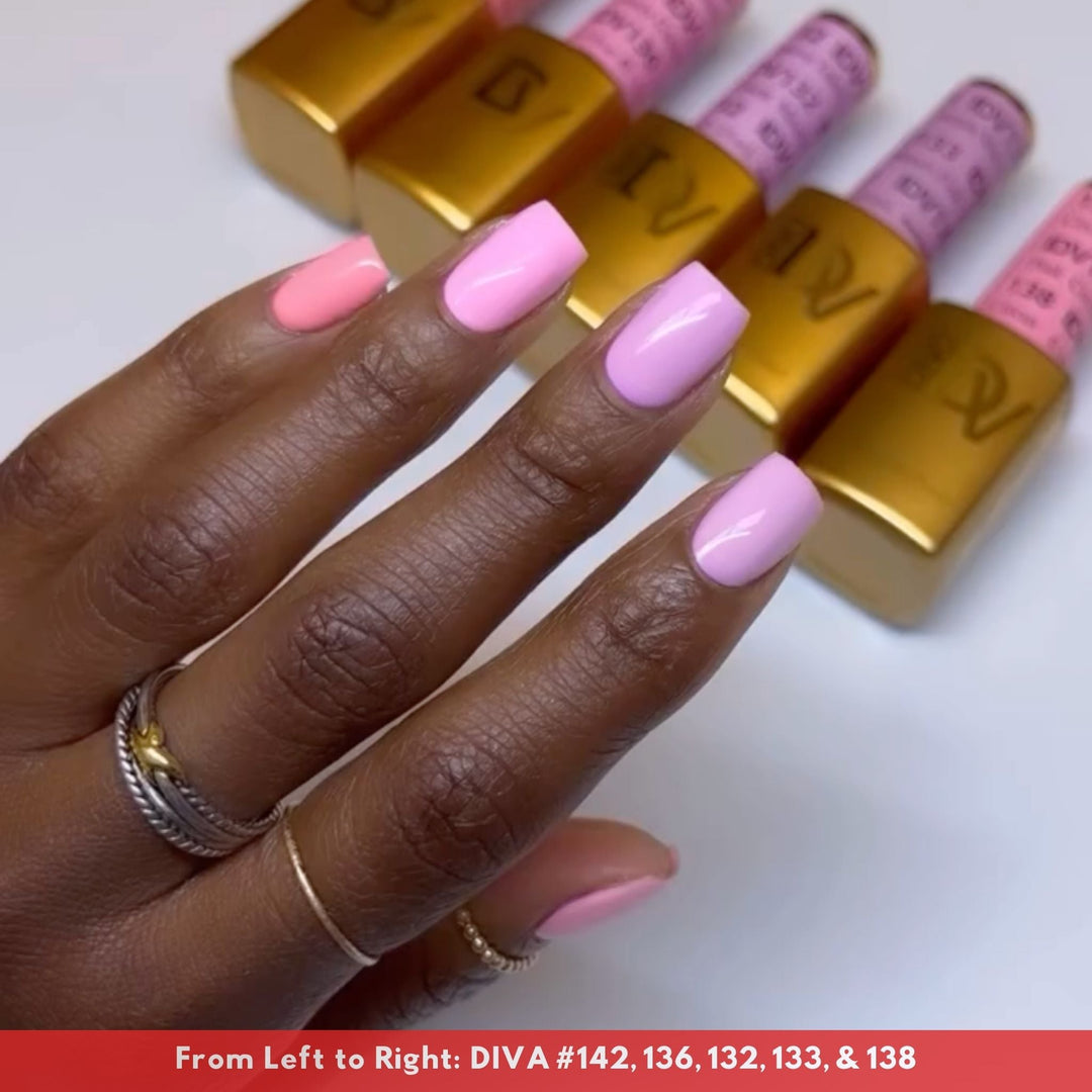 DND Diva #138 Circus Pink – nail swatch 3